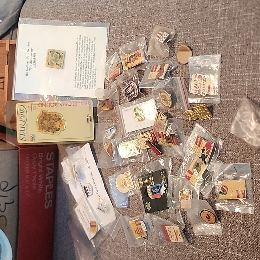 US Olympic pins. 32 total new in package